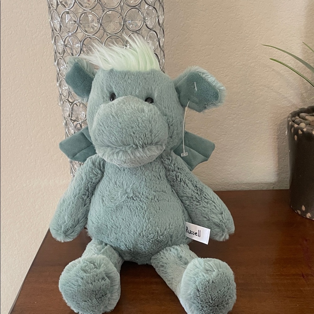 Russell Athletic Plush Decor in Soft Blue-Green